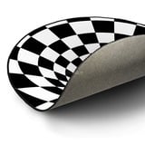 Sharkoon SKILLER SFM12 3D Vortex, Alfombra protectora negro/blanco