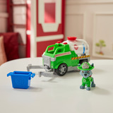 Spin Master PAW Patrol Fire Rescue, camión cisterna Fire Rescue de Rocky con figura de acción, pinza de agarre y vehículo de juguete, juguetes para niños y niñas a partir de 3 años PAW Patrol Fire Rescue, camión cisterna Fire Rescue de Rocky con figura de acción, pinza de agarre y vehículo de juguete, juguetes para niños y niñas a partir de 3 años, Camión, 3 año(s), Plástico, Multicolor