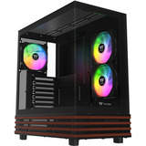Thermaltake CA-1Y7-00M1WN-WS, Cajas de torre negro/Madera
