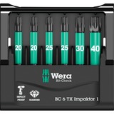 Wera Juego de puntas 6 TX Impaktor 1, 1/4", 6 piezas, Conjuntos de bits 