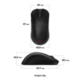 Zowie ZOWIE ZA13-DW ratón Juego mano derecha RF inalámbrico 3200 DPI, Ratones para gaming negro, mano derecha, RF inalámbrico, 3200 DPI, Negro