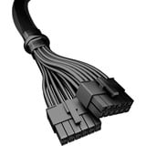 be quiet! CPH-6610 0,6 m, Cable negro, 0,6 m, 12VHPWR, 12VHPWR, Macho, Macho, Derecho