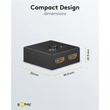 goobay Conmutador HDMI manual 2 a 1 (4K @ 30Hz) negro