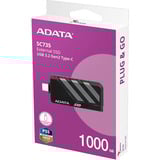 ADATA SC735-1000G-CCBK/GY, Unidad de estado sólido negro/Gris