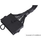 Alphacool Core ATX conector puente de 24 pines, Enchufe negro