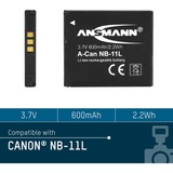 Ansmann A-Can NB-11L Ión de litio 600 mAh, Batería para cámara 600 mAh, 3,7 V, Ión de litio, 1 pieza(s)