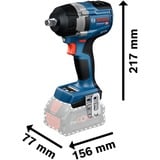 Bosch Atornillador de impacto inalámbrico GDS 18V-750 C Professional, 18Volt, Tornillo de percusión azul