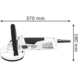 Bosch GBR 15 CA 9300RPM 1500W Negro, Azul amoladora recta, Amoladora de hormigón azul, 9300 RPM, 12,5 cm, Negro, Azul, Corriente alterna, 1500 W, 370 mm