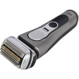 Braun Series 9 Pro+ 9615S Máquina de afeitar de láminas Recortadora Negro, Gris gris/Plateado, Máquina de afeitar de láminas, Negro, Gris, Acero inoxidable, Botones, LED, AC/Batería