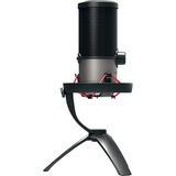 CHERRY UM 6.0 ADVANCED Negro, Plata Micrófono de superficie para mesa negro/Plateado, Micrófono de superficie para mesa, 24 bit, 96 kHz, 120 dB, Micrófono cardiode/omnidireccional, Alámbrico