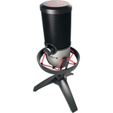 CHERRY UM 6.0 ADVANCED Negro, Plata Micrófono de superficie para mesa negro/Plateado, Micrófono de superficie para mesa, 24 bit, 96 kHz, 120 dB, Micrófono cardiode/omnidireccional, Alámbrico