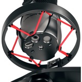 CHERRY UM 6.0 ADVANCED Negro, Plata Micrófono de superficie para mesa negro/Plateado, Micrófono de superficie para mesa, 24 bit, 96 kHz, 120 dB, Micrófono cardiode/omnidireccional, Alámbrico