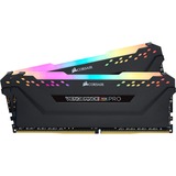 Corsair Vengeance CMW16GX4M2C3200C16 módulo de memoria 16 GB 2 x 8 GB DDR4 3200 MHz, Memoria RAM negro, 16 GB, 2 x 8 GB, DDR4, 3200 MHz, 288-pin DIMM, Negro