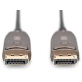 Digitus Cable de fibra óptica híbrido DisplayPort AOC, UHD 8K negro