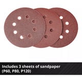 EINHELL Lijadora excéntrica profesional inalámbrica TP-RS 18/32 Li BL-Solo, 18 voltios, Lijadora orbital rojo/Negro