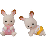 EPOCH Sylvanian Families - Gemelos Conejos de Chocolate con Cochecito, Juegos de construcción 