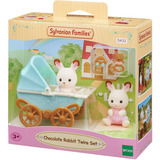 EPOCH Sylvanian Families - Gemelos Conejos de Chocolate con Cochecito, Juegos de construcción 