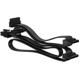 Fractal Design FD-A-PSC1-003 cable de alimentación interna 0,85 m negro, 0,85 m, SATA 6-pin, Hembra, Hembra, Derecho, 90°