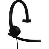 Logitech H570e Auriculares Alámbrico Diadema Oficina/Centro de llamadas USB Tipo C Negro, Auriculares con micrófono negro, Alámbrico, Oficina/Centro de llamadas, 89 g, Auriculares, Negro
