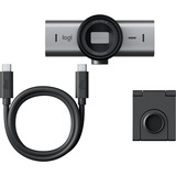 Logitech MX Brio cámara web 8,5 MP 4096 x 2160 Pixeles USB Grafito, Webcam gris/Negro, 8,5 MP, 4096 x 2160 Pixeles, 4K Ultra HD, 60 pps, 4x, Tapa de obturador