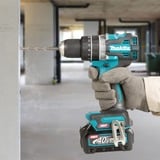 Makita Atornillador percutor a batería HP002GZ XGT, 40Volt, Martillo atornillador azul/Negro