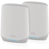 Netgear Orbi RBK762S Tribanda (2,4 GHz/5 GHz/5 GHz) Wi-Fi 6 (802.11ax) Blanco 5 Interno, Enrutador de malla blanco, Blanco, Interno, Sistema de malla, 350 m², Tribanda (2,4 GHz/5 GHz/5 GHz), Wi-Fi 6 (802.11ax)