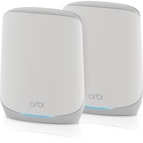 Netgear Orbi RBK762S Tribanda (2,4 GHz/5 GHz/5 GHz) Wi-Fi 6 (802.11ax) Blanco 5 Interno, Enrutador de malla blanco, Blanco, Interno, Sistema de malla, 350 m², Tribanda (2,4 GHz/5 GHz/5 GHz), Wi-Fi 6 (802.11ax)