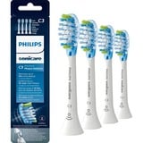 Philips Sonicare C3 Premium Plaque Defence HX9044/17 Pack de 4 cabezales blancos de cepillos, Cabezal de cepillo blanco, 4 pieza(s), Blanco, Suave, flexible rubber sides, 2 Series plaque control 2 Series plaque defense 3 Series gum health DiamondClean DiamondClean...