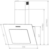 Respekta CH 21060 WBZ, Campana extractora blanco