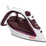 Tefal EasyGliss Plus FV5714 plancha Plancha vapor-seco Suela de Durilium 2400 W Burdeos, Blanco, Plancha a vapor blanco/Violeta, Plancha vapor-seco, Suela de Durilium, 2 m, 190 g/min, Burdeos, Blanco, 45 g/min