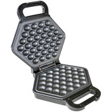 Unold Bobby 1 barquillo(s) 700 W Negro, Plata, Gofrera acero fino/Negro, 1 barquillo(s), Hexagonal, Negro, Plata, Plástico, Acero inoxidable, 0,7 m, Negro