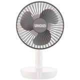 Unold Breezy, Ventilador blanco/Gris, Ventilador con aspas para el hogar, Gris, Blanco, Mesa, Plástico, Botones, Blanco