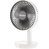 Unold Breezy, Ventilador blanco/Gris, Ventilador con aspas para el hogar, Gris, Blanco, Mesa, Plástico, Botones, Blanco