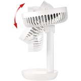 Unold Breezy, Ventilador blanco/Gris, Ventilador con aspas para el hogar, Gris, Blanco, Mesa, Plástico, Botones, Blanco