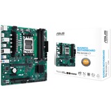 ASUS PRO B650M-CT-CSM AMD B650 Zócalo AM5 micro ATX, Placa base verde, AMD, Zócalo AM5, AMD Ryzen 7000 Series, Zócalo AM5, DDR5-SDRAM, 128 GB