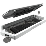 ASUS ROG Strix Arion White Edition Caja externa para unidad de estado sólido (SSD) Blanco M.2, Caja de unidades blanco, Caja externa para unidad de estado sólido (SSD), M.2, M.2, PCI Express, 10 Gbit/s, Conexión USB, Blanco