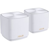 ASUS ZenWiFi XD5 (W-2-PK) Doble banda (2,4 GHz / 5 GHz) Wi-Fi 6 (802.11ax) Blanco Interno, Router blanco, Blanco, Interno, Enrutador de malla, Poder, 325,1 m², Doble banda (2,4 GHz / 5 GHz)