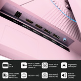 Arozzi Nova 34T2K165, Monitor de gaming rosa neón