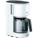 Braun KF 3120 PurEase, Cafetera de filtro blanco, 1000 W, Blanco