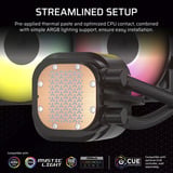Corsair NAUTILUS 360 RS ARGB Reacondicionado, Refrigeración por agua negro