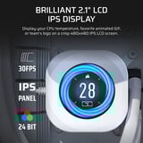 Corsair NAUTILUS RS módulo LCD, Pantalla blanco