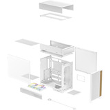 DeepCool CL660 WH, Cajas de torre blanco/Madera