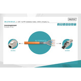 Digitus Cable de instalación profesional Cat.7 S/FTP simplex, Cca naranja