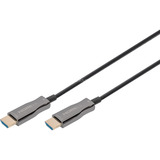 Digitus Cable híbrido de fibra óptica HDMI AOC, UHD 4K negro