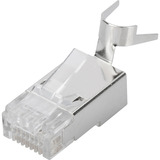 Digitus Conectores modulares CAT.6a para cable redondo, apantallados, 100 piezas, Enchufe 