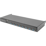 Digitus Conmutador KVM modular de 8 puertos, Switch KVM negro