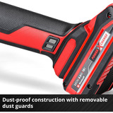 EINHELL Amoladora angular profesional a batería AXXIO 18/115 Q, 18Volt rojo/Negro