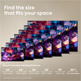 Hisense 55E7S PRO Televisor Hi-QLED, TV QLED negro/Gris oscuro