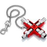 KNIPEX Llave universal 00 11 06, Llave de tubo plateado/Rojo