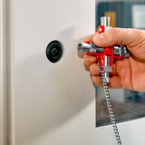 KNIPEX Llave universal 00 11 06, Llave de tubo plateado/Rojo